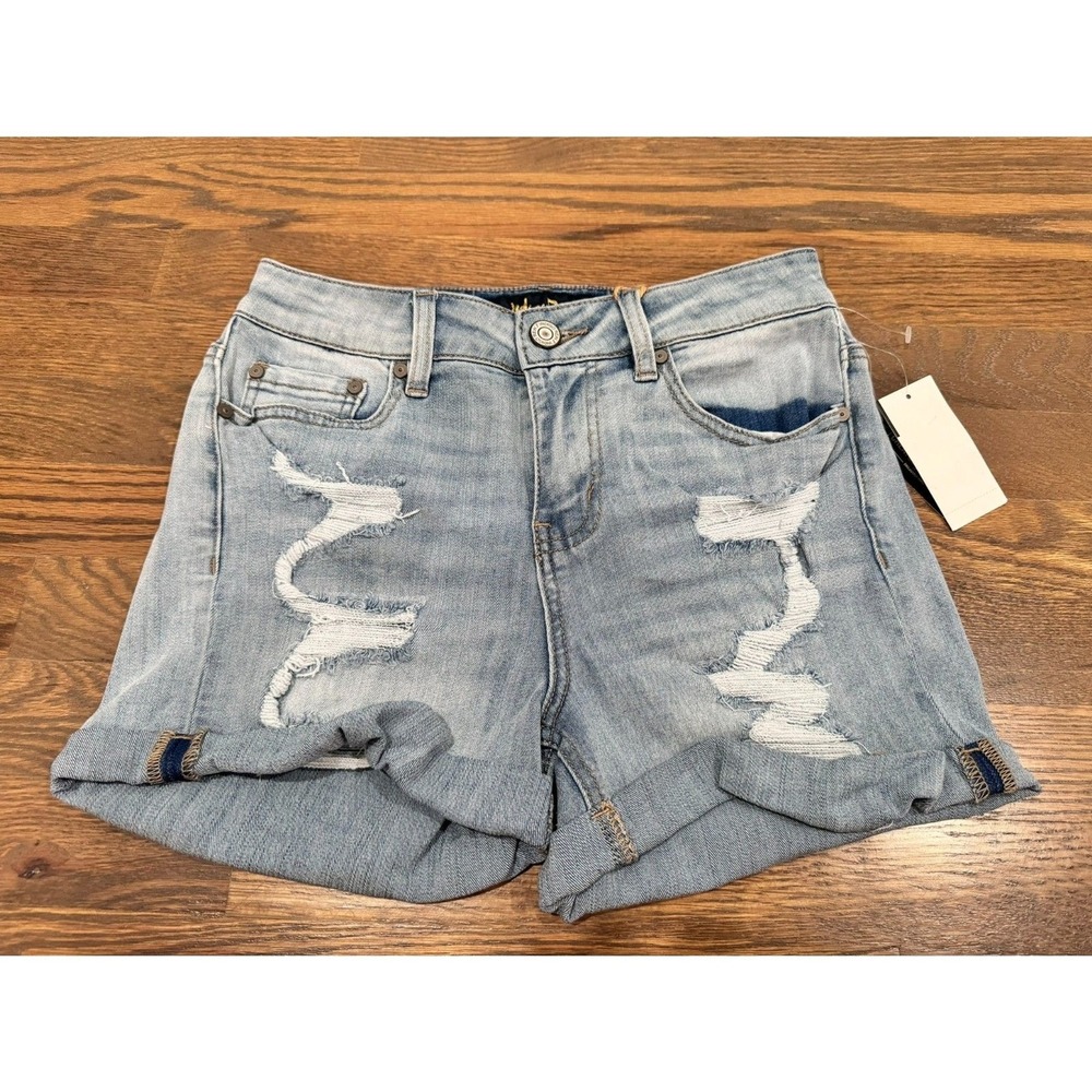 Indigo Rein Stretch Hi Rise Denim Short‎ Size 7